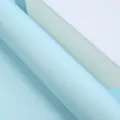 Waterproof Ouya flower wrapping paper in sky blue and white, 58x58cm, 20 sheets - Water Blue + Crystal White