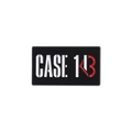 Rectangular enamel pin featuring black background with Case 143 text for fans - CASE 143 Rectangular Text Style (QHXZ1821)
