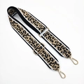 Correa ancha ajustable con estampado de leopardo y hebillas doradas para bolsos de mujer - Estilo Versátil Mejorado