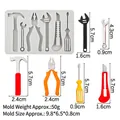 Silicone tool mold for hammer, pliers and wrench DIY cake decorations and crafts - Style 3 (15-1236) / Gray
