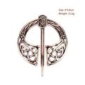 Vintage bronze Celtic knot brooch pin for cloaks and cardigans measuring 4*4.9cm - D-255 Antique Red Copper