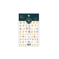 5D embossed yellow duck nail art sticker with travel life icons and adhesive backing TS-1209 - Cute Duck-Flat(TS-1209)