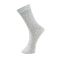 Men's large size light grey cotton mid-calf crew socks in a clean solid finish - Light Gray