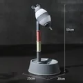 Adjustable pet water dispenser with cartoon mouse ears and bowl in premium grey finish - Mickey Style Adjustable (Grey)