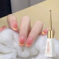 Pink cat eye gel polish with 10ml UV LED gradient shimmer effect for professional manicure - Light Strip Cat Eye Gold Dust