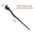 Black 45cm serpent-style magic wand prop with bio-organic texture for cosplay - Non-Glowing Snake Head Wand