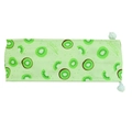 Cooling dog neck wrap in light green fabric featuring kiwi patterns and adjustable buckle - Green Kiwi