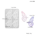 Irregular butterfly wing silicone mold for DIY resin crafts and candle making - D5546-Butterfly Insert Mold