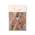 Cute Christmas gingerbread man and Santa Claus nail art stickers by Tomoni wy15 - Christmas Gingerbread Style (wy-15)