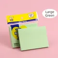 Grandi foglietti adesivi verdi 76x100mm con 100 fogli per l'ufficio e scuola - 76*100mm / Verde