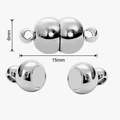 Zilveren magnetische sluiting 6x15mm voor DIY kettingen en maken van sieraden - Stijl #01 15x6mm Zilver