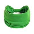 Dettaglio ravvicinato della fascia plissettata verde brillante in maglia morbida - Verde Erba