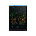 Blue 12-inch LCD writing tablet for kids with colorful drawing strokes and stylus pen - 20 Inch MKC Colorful Handwriting / Blue
