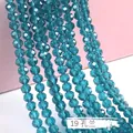Peacock blue faceted crystal spacer beads for DIY jewelry making, size 19 peacock blue - 19 Peacock Blue