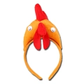 Funny rooster headband with yellow plush fabric and red comb for cosplay parties - Rooster