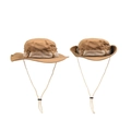 Détail de chapeaux boonie kaki avec jugulaire réglable et œillets métalliques respirants - Jaune Gingembre