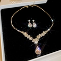 No.64 Gold Waterdrop Gem 2-Piece Set