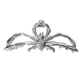 Silver metal spider claw clip hair accessory with gothic punk design for women - 7# Silver Spider 10.5cm