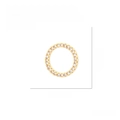 Detail of 12mm 18K gold plated copper heart pendant with cubic zirconia for DIY jewelry - P00980-Round Pavé Style
