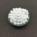 10mm white crackle glass beads with pearl finish for DIY jewelry making - 10mm Plastic Imitation Pearl White