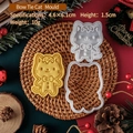 Bowtie cat cookie cutter mold for Christmas baking with 4.6x6.1cm kitty shape - Bowtie Cat