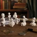 Lot de 10 bustes classiques en résine blanche avec David et Vénus pour décoration maison - Combinaison de Bustes Classiques (HCF-01-10)