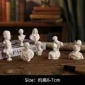 Set of 10 classical white resin bust sculptures featuring David and Venus for home decor - Classical Bust Combination (HCF-01-10)