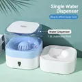 Blue and white 1.8L automatic pet water fountain with transparent tank for cats and dogs - Water Dispenser / Blue