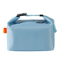 Sac à déjeuner isotherme bleu clair en tissu ripstop avec fermeture à boucle - Bleu