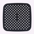 Revestimiento de silicona negro cuadrado para freidora de aire con esquinas redondeadas - Cuadrado 8.5 Pulgadas / Negro