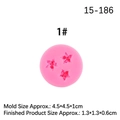Stampo in silicone rosa a forma di stella per decorazioni torte e resina - Rosa 1#