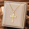 Gold - Crucifix Jesus Cross (CG-XL289)