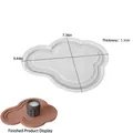 Wolk vormige siliconen mal 24x18,7cm met 1,1cm dikte voor DIY hars gietvorm tray - Meerlaagse wolkenlade