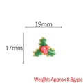 Charm houx de Noël en résine 19mm pour décorations artisanales et bricolage DIY - Environ 2 cm / Style 20-Baies de houx