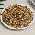 Natural brown and beige mixed crystal stones in a decorative white ceramic tray - 100 Grams Of Drawing Stone (5-7mm)