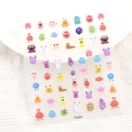 Détail d'autocollants 5D ongles petits monstres avec texture en relief 3D - Style Monstres Mignons (TS-204)
