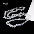 Irregular opalite stone beads strand with milky blue translucent DIY jewelry finish - Opal (Circumference Approx. 80cm)