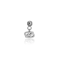 Silver stainless steel Cancer zodiac charm pendant for DIY jewelry and necklaces - Cancer / Silver