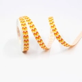 10mm decorative ribbon with colorful chevron wave patterns for DIY hair bows and party decor - Wave Pattern