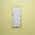 Magnetic daily task list notepad with cute yellow banana pattern and check boxes - Banana