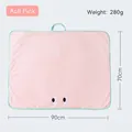 Pink absorbent microfiber pet bathrobe for large dogs and cats with 90x70cm size - Aoli Pink