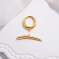 Chiusura a ginocchiera OT in argento sterling S925 placcato oro per gioielli fai-da-te - Set Oro