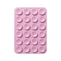 Pink silicone suction cup pad with 24 grippers for non-slip mobile phone case accessory - Double-Sided Style (48-Suction Cup) / Light Pink