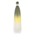 Extension de tresse Easy Braid 26 pouces dégradé du vert au jaune et blanc - Ombré Vert vers Jaune vers Blanc (FR-29)
