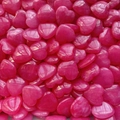 Polished 2cm natural rose quartz heart-shaped stones with smooth glossy surface - Rose Red Jade