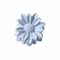 Light blue daisy hair claw clip with glossy resin finish for a sweet floral hair accessory - 4cm Glossy Light Blue