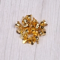 Kleine goldene Metallglocken für Kranz- und Weihnachtsbaumschmuck Dekoration - Gold Klein