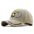 Cappello tattico kaki con ricamo 101st Airborne e scudo con aquila ricamata - Regolabile / Cachi