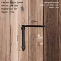 Black vintage cast iron dragon triangle bracket 12.5cm with mounting screws set - Small Simple Style Support Bracket 5661