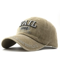 Berretto da baseball vintage in cotone lavato con ricamo 3D VAIL Colorado 1962 - Regolabile / Cachi